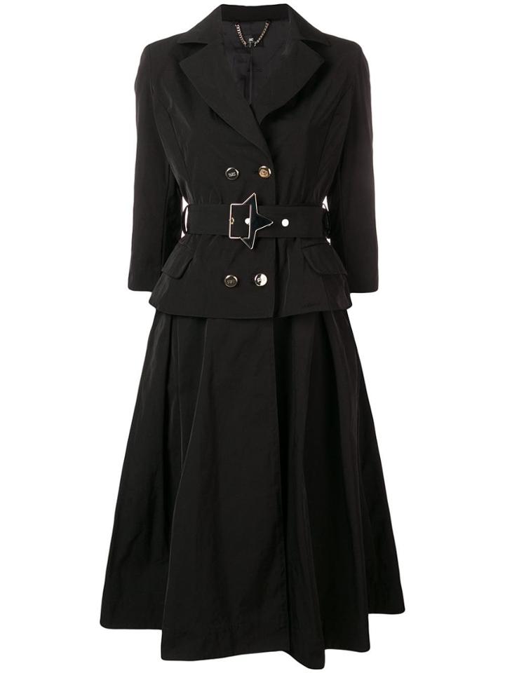 Elisabetta Franchi Blazer Style Midi Dress - Black