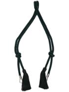 Valextra Fringed Tassel Shoulder Strap - Black