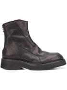 Julius Back Zip Ankle Boots - Black
