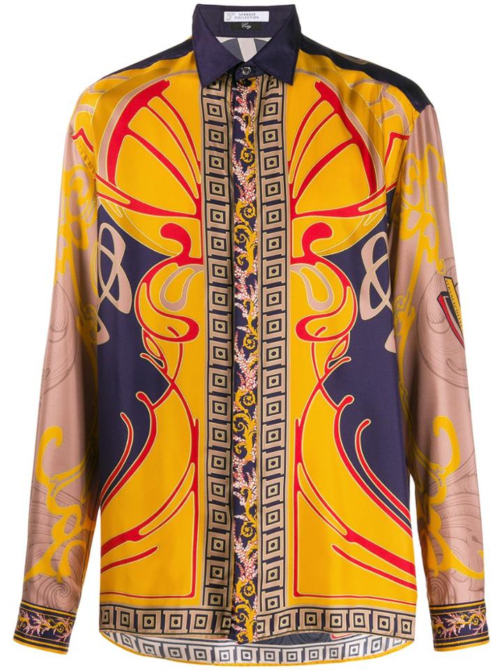 Versace Collection Printed Shirt - Yellow