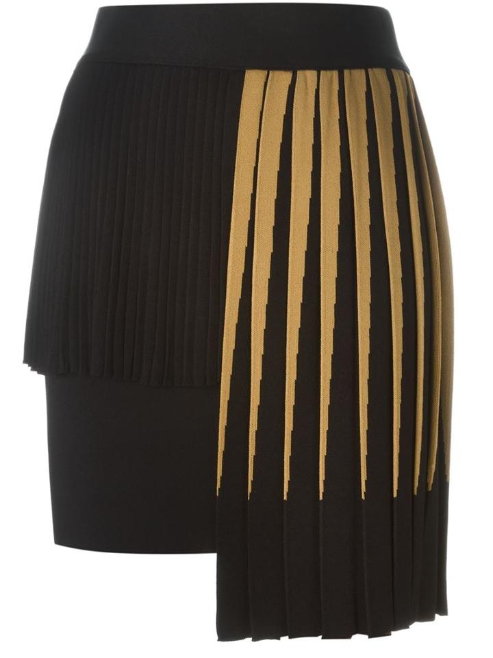 Fausto Puglisi Asymmetric Pleated Skirt