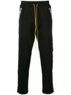 Rhude Glitter Stripe Track Pants - Black