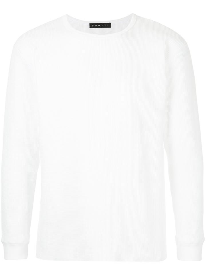 Roar Round Neck Sweatshirt - White