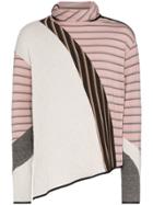 Kiko Kostadinov Rex Striped Roll-neck Jumper - Pink