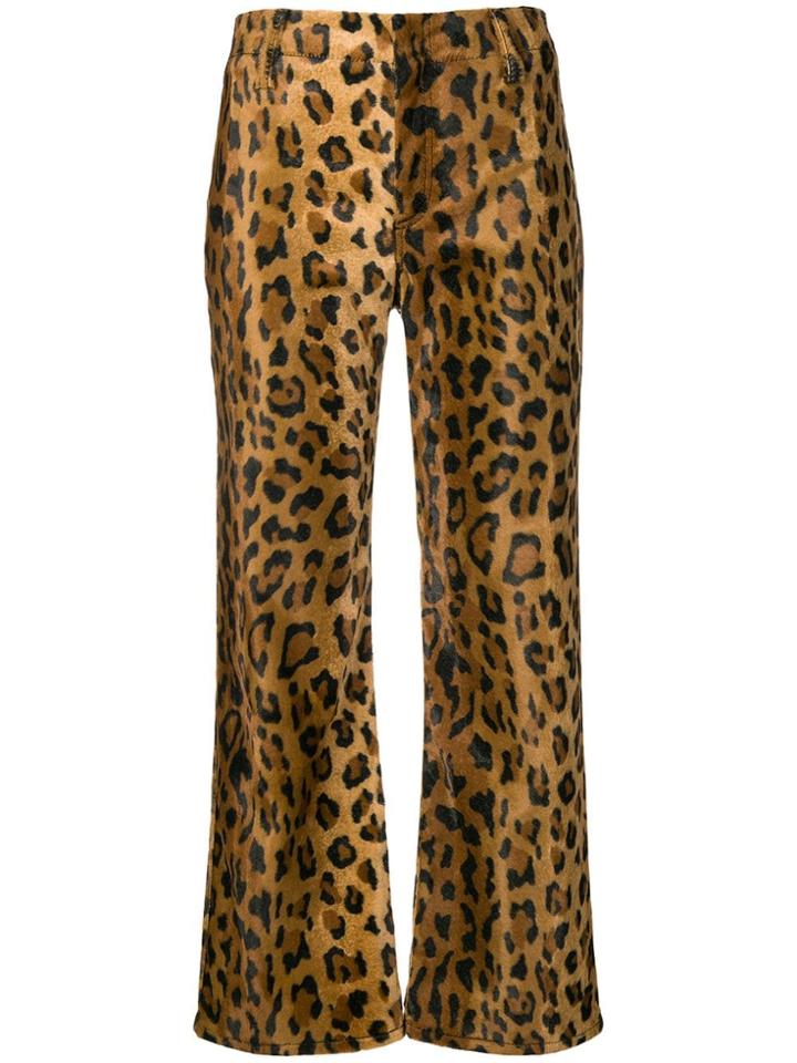 Philosophy Di Lorenzo Serafini Leopard Print Trousers - Brown