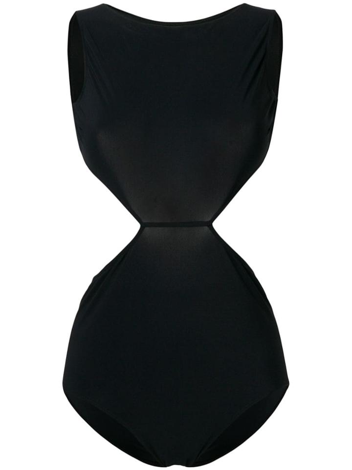 Rick Owens Open Back Swimsuit - Black