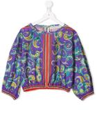 Philosophy Di Lorenzo Serafini Kids Teen Paisley Printed Blouse -