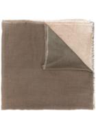 Faliero Sarti - Bi-colour Scarf - Women - Silk/modal - One Size, Brown, Silk/modal