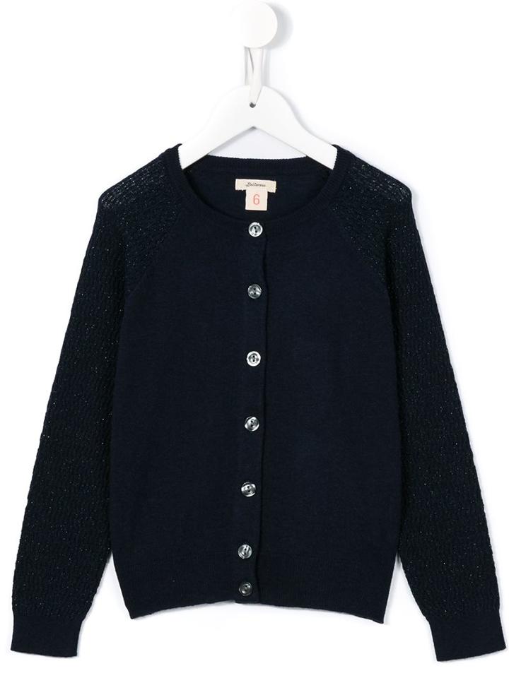 Bellerose Kids Long Sleeve Cardigan, Girl's, Size: 8 Yrs, Blue