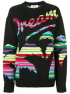 Msgm Oversized Dream Sweater - Black