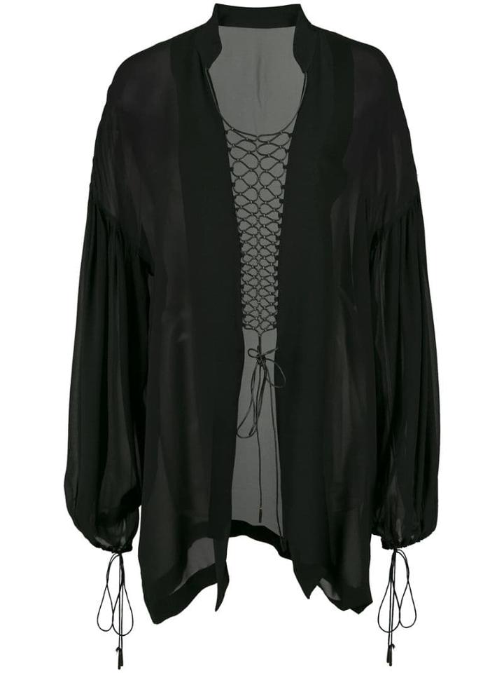 Dion Lee Coil Detail Blouse - Black