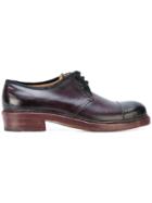 Sebastian Tarek Distressed Finish Derby Shoes - Pink & Purple