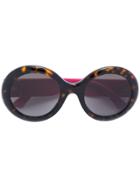 Gucci Eyewear Round Frame Sunglasses - Pink & Purple