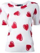 Love Moschino Hearts Print T-shirt