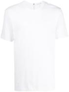Comme Des Garçons Shirt Zip-up Crew-neck T-shirt - White
