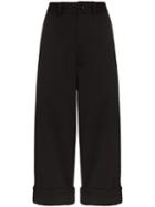 Y-3 Cropped Tailored Trousers - Black