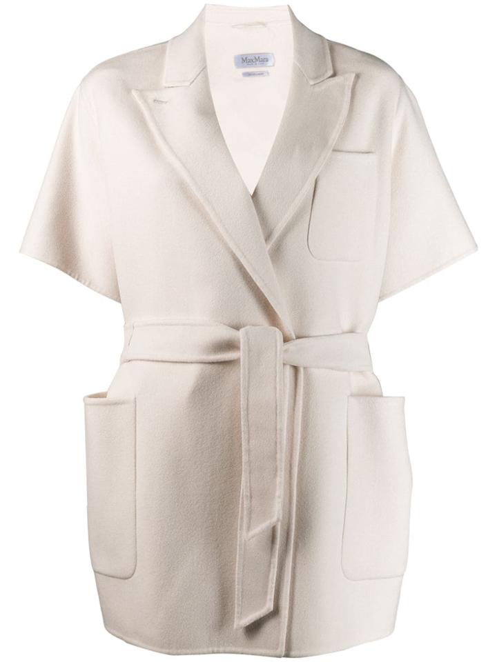 Max Mara Tie Waist Jacket - Neutrals