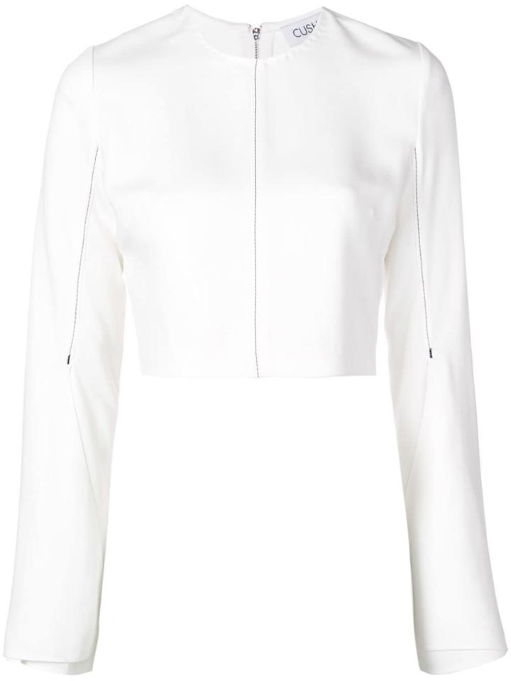 Cushnie Flared Sleeve Top - White