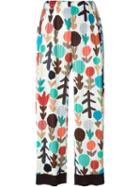 Pleats Please By Issey Miyake Pleated Cropped Trousers, Women's, Size: Iv, Polyester