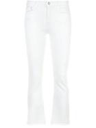 Derek Lam 10 Crosby Gia Mid-rise Cropped Flare - White