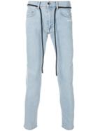 Off-white Temperature Print Skinny Jeans - Blue
