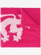 Pringle Of Scotland Lion Emblem Scarf - Pink