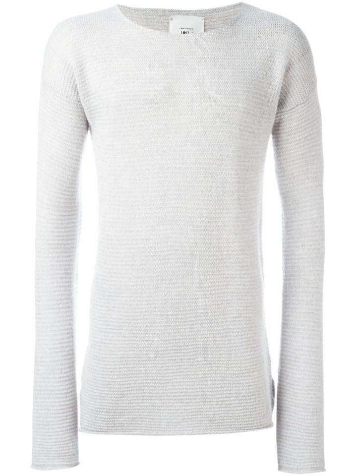 Lost & Found Rooms Crew Neck Jumper, Men's, Size: Medium, Grey, Acrylic/merino