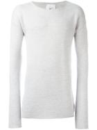 Lost & Found Rooms Crew Neck Jumper, Men's, Size: Medium, Grey, Acrylic/merino