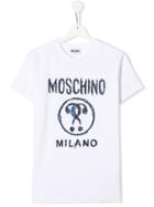 Moschino Kids Teen Question Mark T-shirt - White