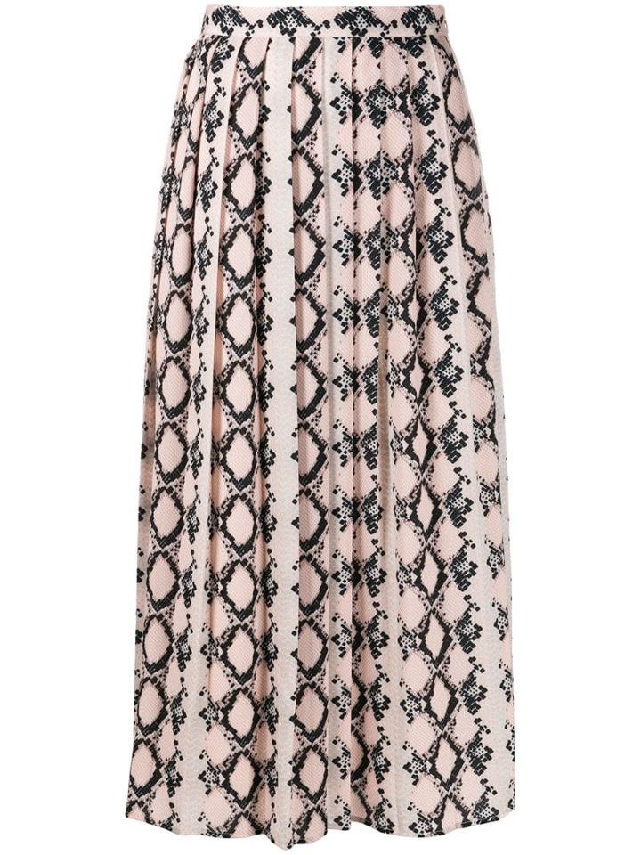 Sly010 Snakeskin Effect Skirt - Neutrals