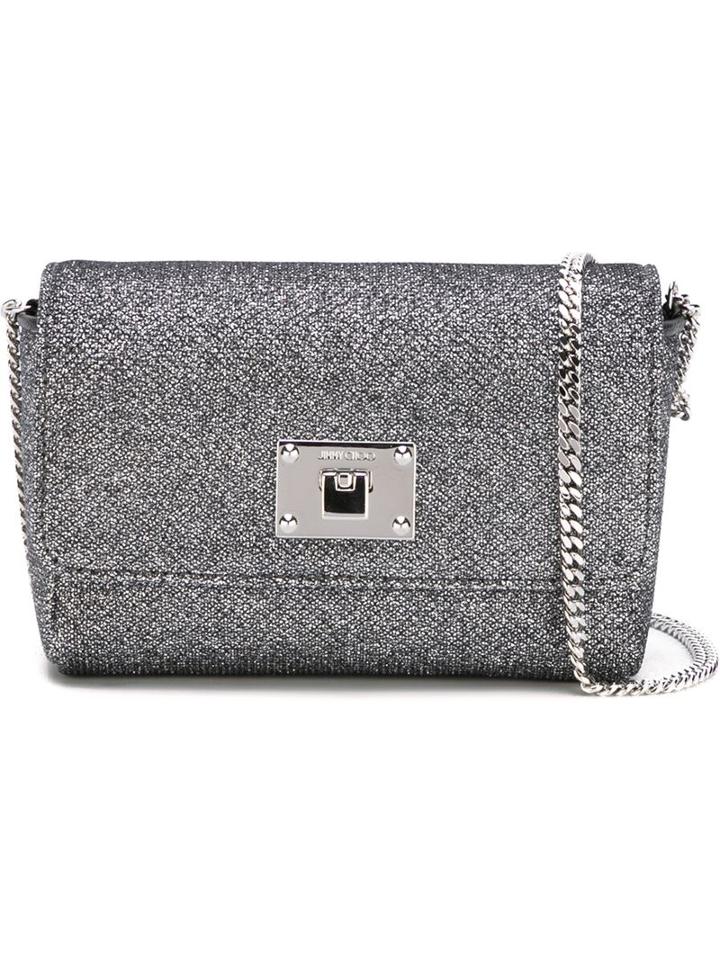 Jimmy Choo 'ruby' Cross Body Bag, Women's, Grey, Leather/metal (other)