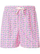 Mc2 Saint Barth Turtles Monkeys Swim Shorts - Pink & Purple