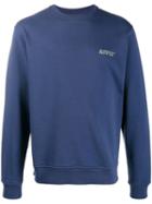 Affix Logo Print Sweatshirt - Blue