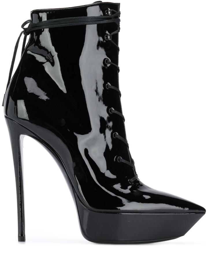 Saint Laurent Betty 110 Ankle Boots - Black