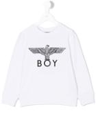 Boy London - Eagle Sweatshirt - Kids - Cotton/spandex/elastane - 7 Yrs, White
