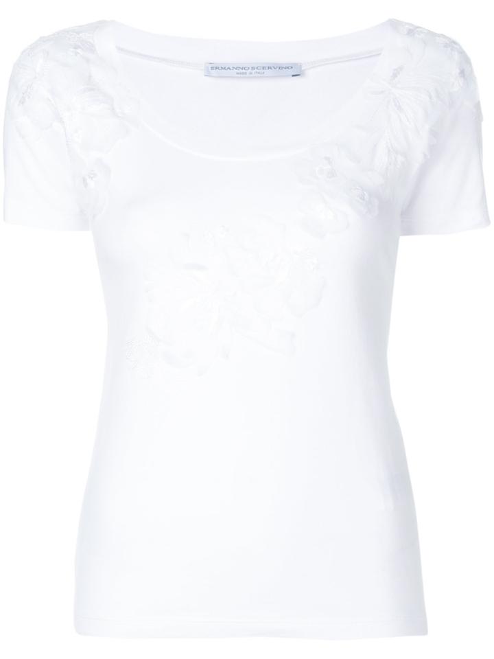Ermanno Scervino Embroidered T-shirt - White