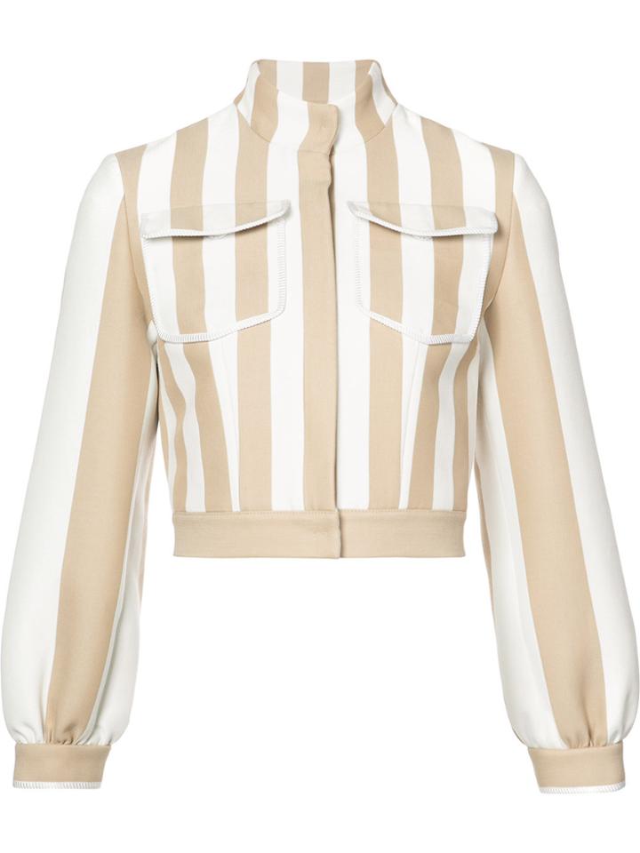 Fendi Striped Jacket - Nude & Neutrals