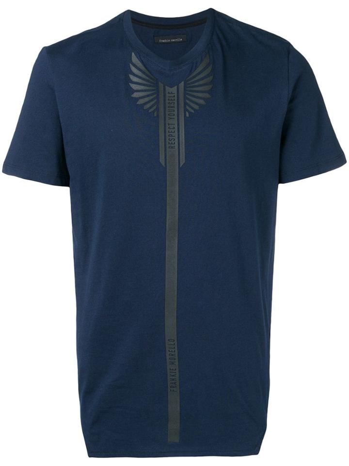 Frankie Morello Stamp Printed T-shirt - Blue