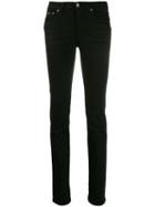 Dolce & Gabbana Logo Patch Skinny Jeans - Black