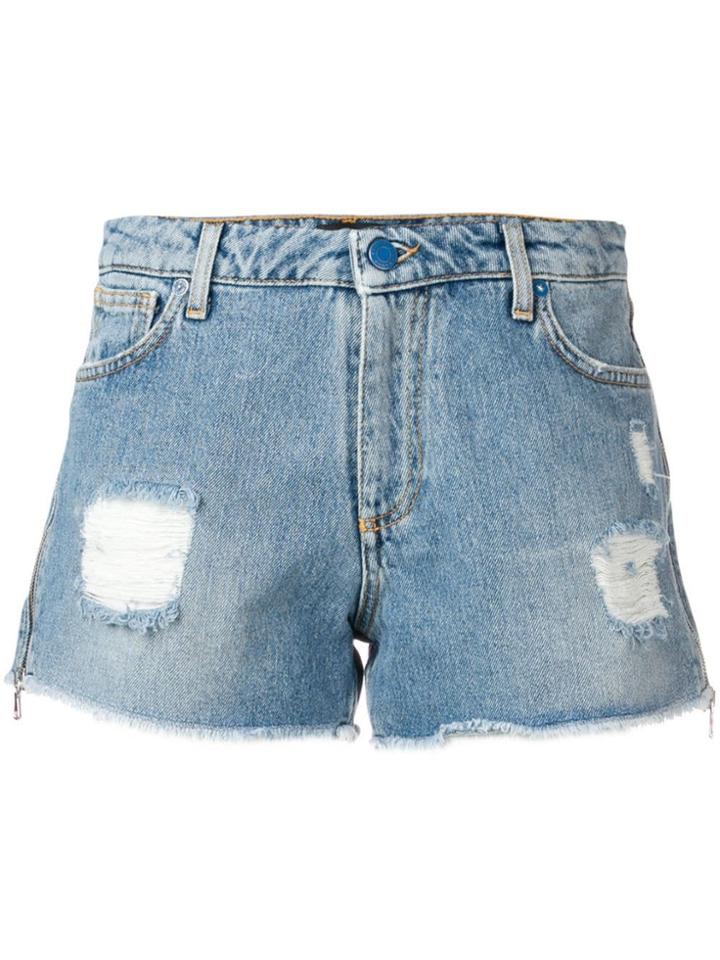 Ermanno Ermanno Distressed Shorts - Blue