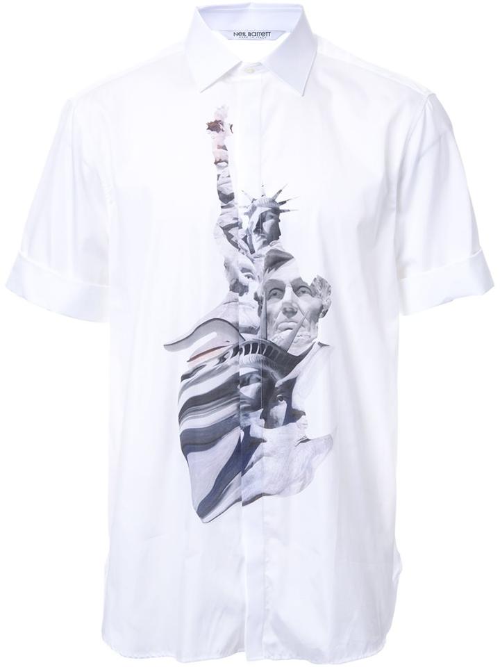 Neil Barrett Front Print Shirt