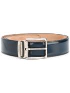 Salvatore Ferragamo Classic Belt, Men's, Size: 105, Blue, Leather