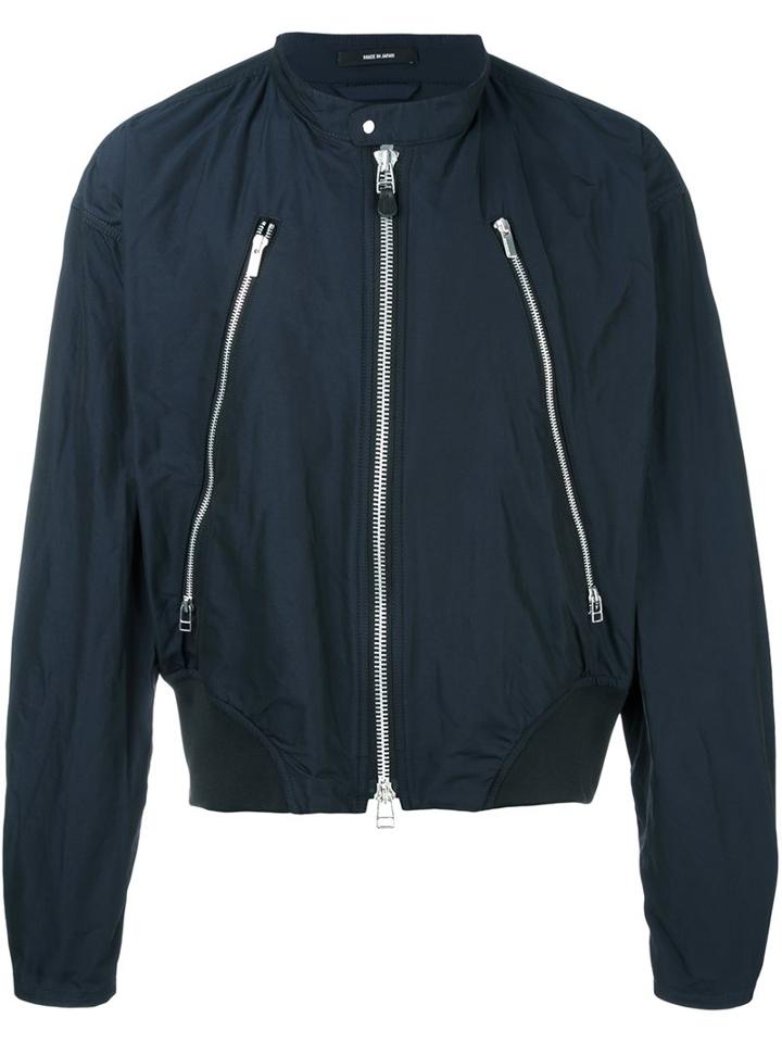 Issey Miyake Men Zip Detail Bomber Jacket