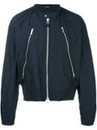 Issey Miyake Men Zip Detail Bomber Jacket