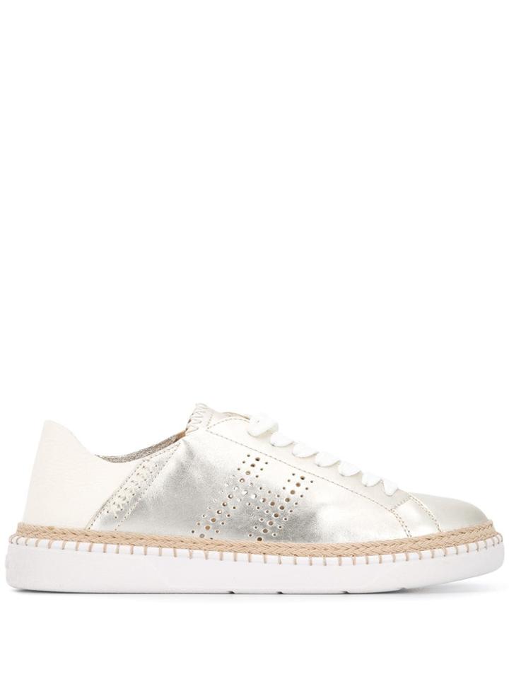 Hogan H327 Espadrilles - Metallic