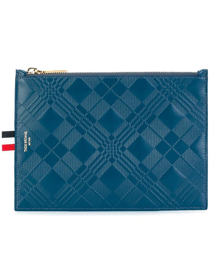 Thom Browne Square Zipped Clutch