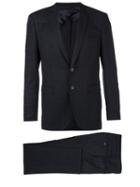 Tonello Plaid Business Suit, Men's, Size: 48, Blue, Viscose/cashmere/virgin Wool