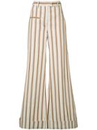 Maison Rabih Kayrouz Striped Palazzo Pants - Yellow & Orange