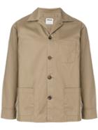 Jijibaba Single Breasted Gabardine Jacket - Nude & Neutrals