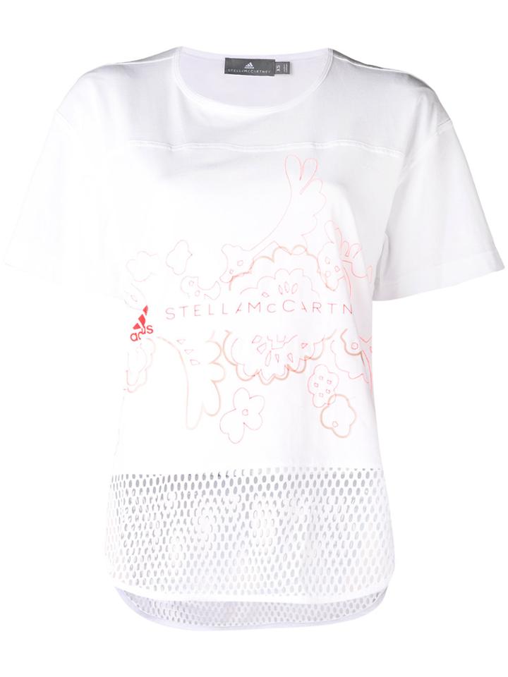 Adidas By Stella Mccartney Short Sleeve Graphic T-shirt - White